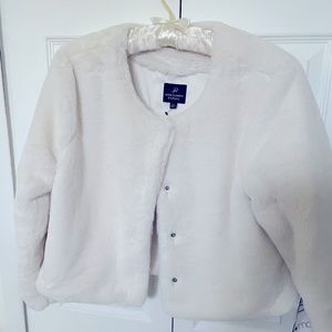 Brand New Adrianna Pappel Faux Fur Jacket